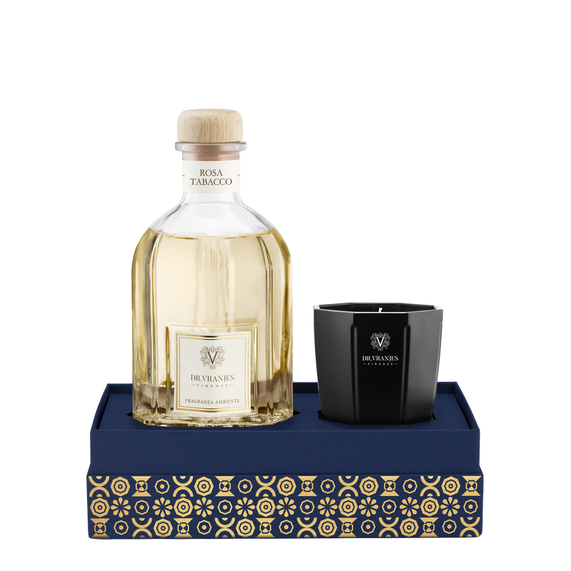 Gift Set - Rosa Tabacco - 250ml Diffuser + 80gr Candle