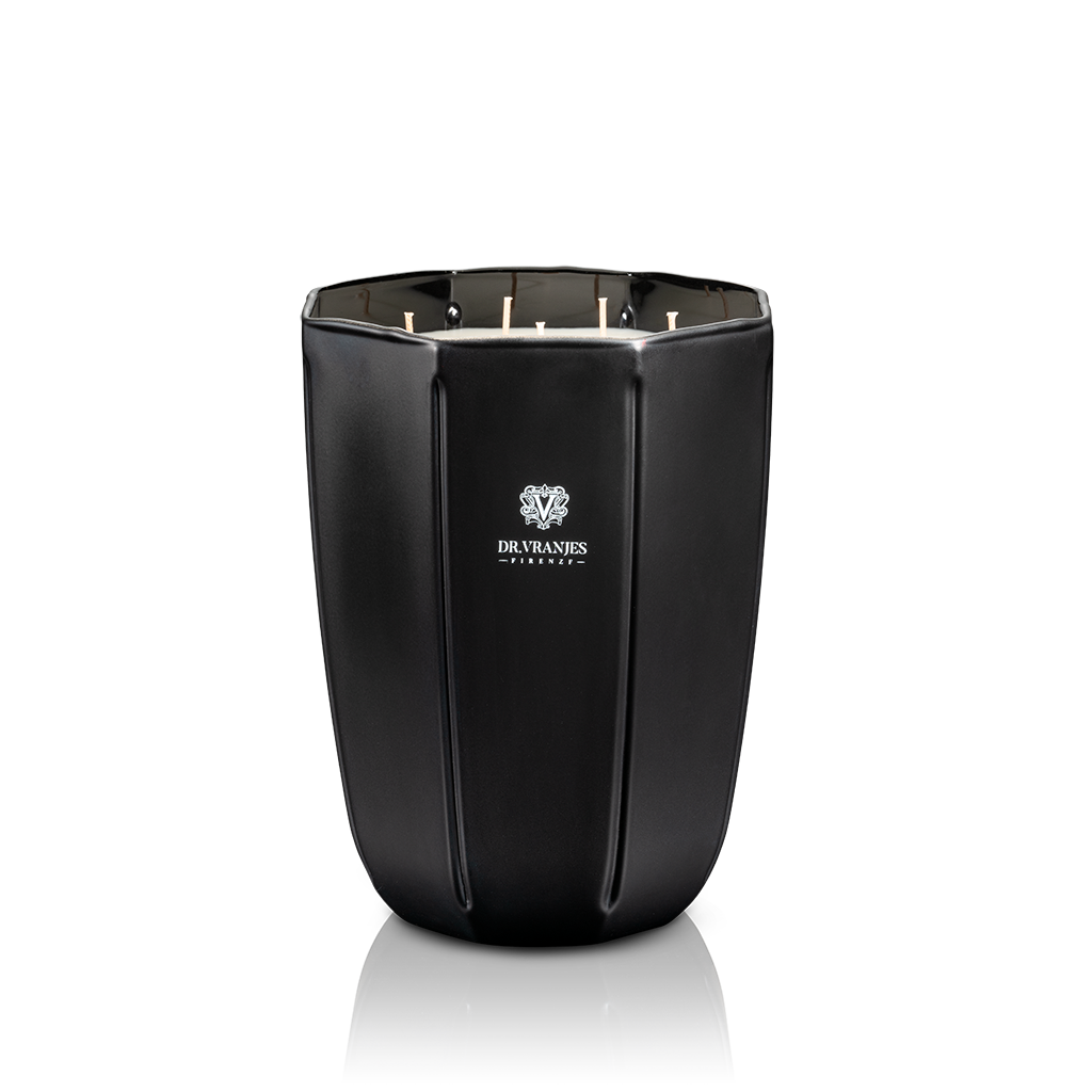 Candle - Rosa Tabacco- Black