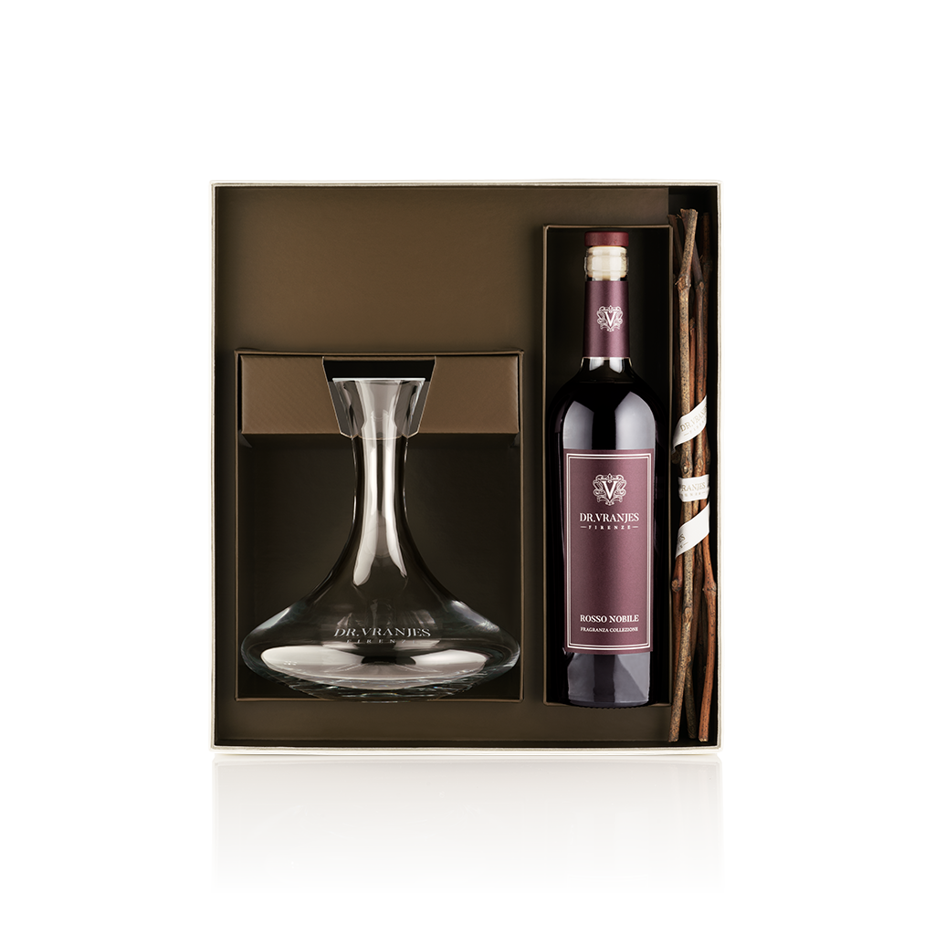 Rosso Nobile - 750ml Decanter with grape vine sticks